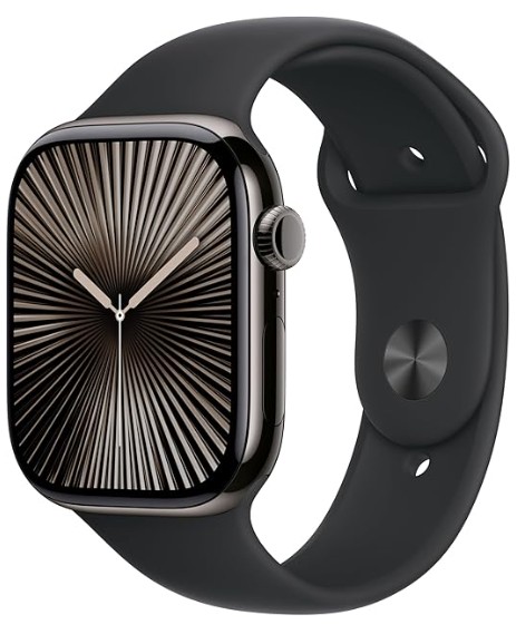 Apple Watch S10 GPS 46mm Slate Titanium Black Sport Band M/L